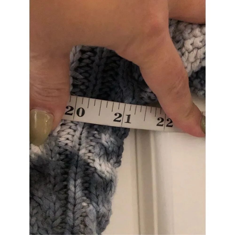 Pilcro Boxy Cable Sweater sz Small oversized 100% cotton tie dye natural fiber